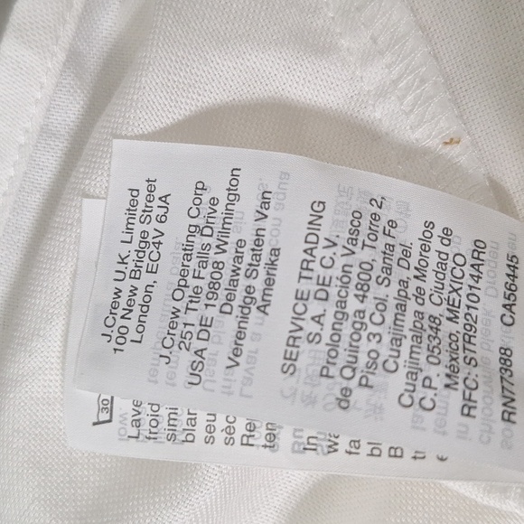 Madewell White Preppy Coquette Short Sleeve Tie Front Button Down Shirt Size M - Picture 12 of 13